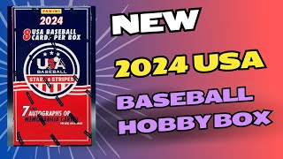 IMPROVED!! GLOVE RELIC!! 2024 USA BASEBALL STARS AND STRIPES HOBBY BOX