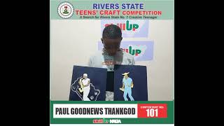 MEET ARTIST PAUL GOODNEWS THANKGOD: SKILLUP NAIJA'S TEENS' CRAFT COMPETITION #skillupnaija #shorts