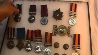 British military medal collection Egypt Boer War Fenian Raid Victorian Army Navy