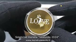 Sidabrine moneta Vestuves 2024