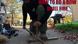 How to do a bow drill