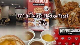 Trying out KFC Unlimited Chicken Feast Vlog