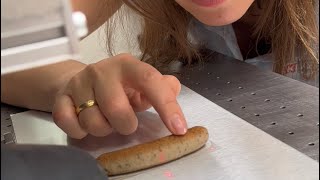 Würstchen grillen mit den Laser