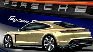 Как нарисовать Porsche Taycan | How to draw new Porsche Taycan Coupe | Рисуем Порше Тайкан