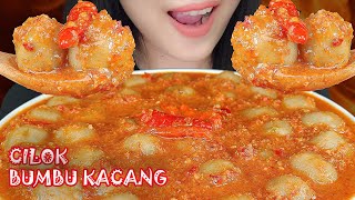 ASMR CILOK ISI AYAM BUMBU KACANG EXTRA HOT | ASMR INDONESIA