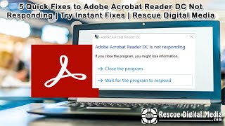 5 Quick Fixes to Adobe Acrobat Reader DC Not Responding | Try Instant Fixes | Rescue Digital Media