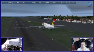 Prepar3D v4.3 - Lusitaniair B737 CS-TVM - IVAO Event - LPFR(Faro) - LPLA(Lages)