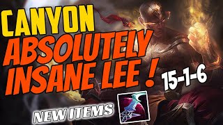 Canyon's LEE SIN Is Insane! Challenger Jungle vs Graves - New Items Season 11 - Eclipse