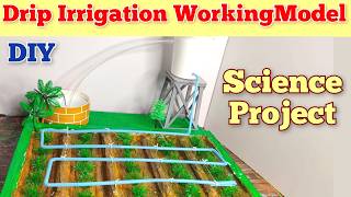 Drip irrigation working model | agriculture project working model #science