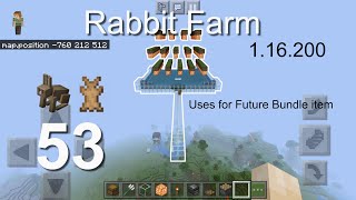 Minecraft Bedrock Tutorials(53) - How to build a Rabbit Farm (1.16.200)