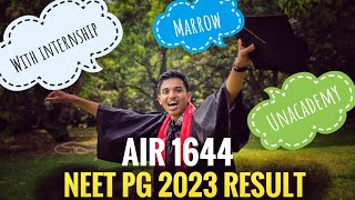 Study with me vlog | NEETPG 2023 Result | Marrow custom module-game changer🔥