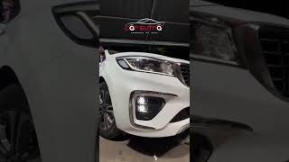 Carsutra Brand Fog Lamp Projector Installation In Kia Carnival || Lighting Solutions || CCPL