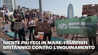 Niente più feci in mare: i surfisti britannici contro l'inquinamento delle acque