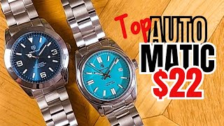 Top 2 AUTOMATIC ROLEX Homages UNDER $30 - Benyar BY5185 vs Benyar BY5177 Review