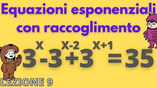 Equazioni esponenziali da risolvere con raccoglimento