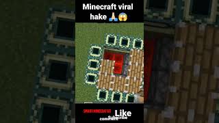 Minecraft new viral hake 😱 #minecraft #shortfeed #shorts