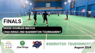 Mixed Doubles Finals Full Match | Badminton Tournament | Chai Kings #chennai