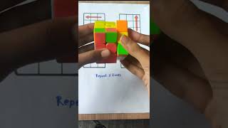 Resolve Rubik's cube by Repeating 5 times. #cube #puzzle #cubing #rubik #viralvideo