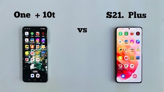 Oneplus 10t vs Samsung S21 Plus Speed Test || in 2024
