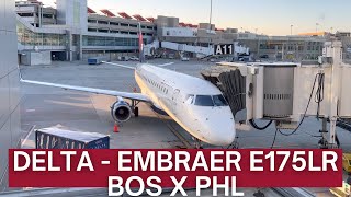 TRIP REPORT | Delta Air Lines - Embraer E175LR - Boston (BOS) to Philadelphia (PHL) | Economy