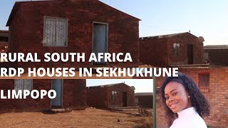 LIVING IN RURAL SOUTH AFRICA- THE RDP  Houses In Sekhukhune Limpopo Where I Live