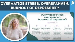 Overmatige stress, overspannen, brun out of depressief