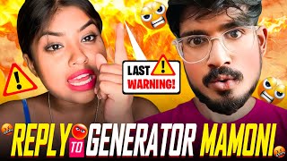 My Reply To Sreya Roy 😡 The Generator Mamoni | Bengali Babu Abhishek