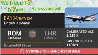 Rare Diversion Manchester Airport!