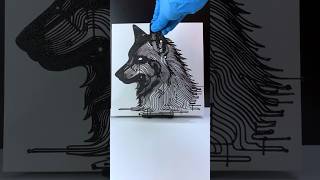 Black Magic: Create Stunning Dimension with DIY 3D Drawing #diy #art #craft