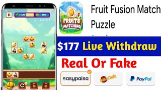 Fruit Fusion Match Puzzle Mobile Game | Gameplay Android real or fake