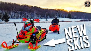 Why I'm Dumping my Stock Snowmobile Skis | Ski-Doo 800 Performance Ski Shopping