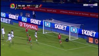 هدف فوز المنتخب المغربي ضد كوت ديفوار و ما قاله المحللون- كأس امم أفريقيا مصر 2019