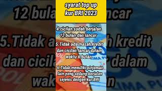 persyaratan top up kur BRI 2023#shorts