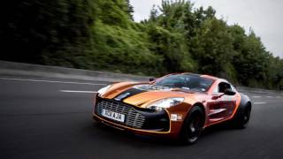 Aston Martin ONE-77 speeding on highway ( GUMBALL 3000 )