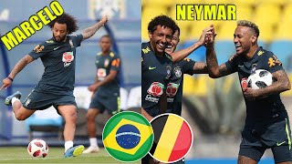 Neymar & Coutinho On Brazil Training Before Belgium Game | Brazil vs Belgium - WC Quarter Finals