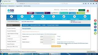 How to Change/Update Mobile Number in SBI Account Online