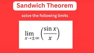 Sandwich theorem with solved example