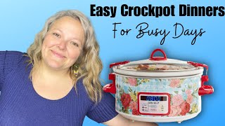 Crockpot Meals For Busy Nights || Budget Friendly and Insanely Easy