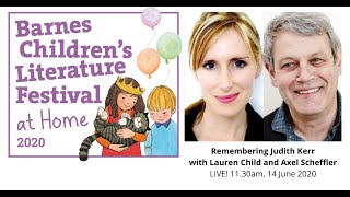 BCLF2020 At Home - LIVE! Remembering Judith Kerr with Lauren Child and Axel Scheffler