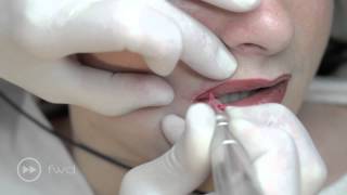 Makeup Tattoo. Permanent Makeup - Lips. High Quality Video