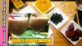 Berries & Mango Smoothie||Healthy For Kids