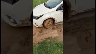 Toyota Corolla Stuck in Mud 😱