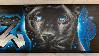 School mural and street art