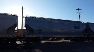 CSX Manifest Train In Marion Ohio