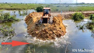 Wow Excellent Project Filling Land Into Water For Installing Road Use Big Machinery