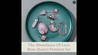 FREE Abundance Of Love Rose Quartz Pendant Set #freegiveaway #crystals #rosequartz #shorts #short