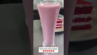 Red velvet pastry shake #shorts