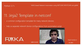 11. Jinja2 Template in netconf