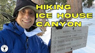 IS HIKING ICE HOUSE CANYON AFTER A SNOW STORM DIFFICULT? Ice House Canyon Trail, Mount Baldy, CA USA