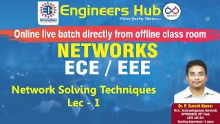 Network Solving Techniques || Networks